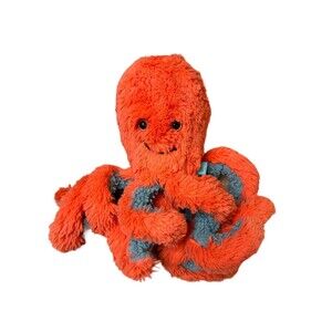 Manhattan Toy Coral Orange Octopus 12" Ocean Sea Life Stuffed Animal Toy Plush